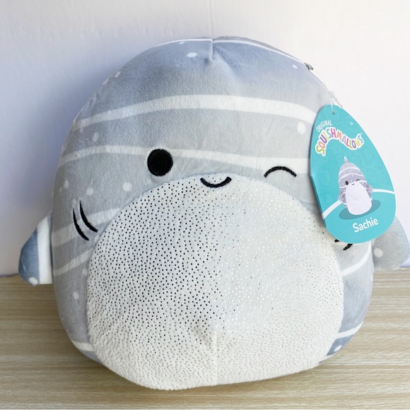 I think i'm ready to wrap up my 2023 valentines day collection! : r Squishmallows | Other | Squishmallow Sachie The Whale Shark 8 Inch Nwt